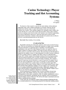 Player Tracking and Slot Accounting Systems