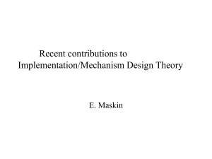 Mechanism Design