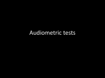 Audiometric tests