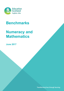 Numeracy and Mathematics Benchmarks (Word version)