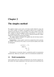 Chapter 2 The simplex method - EHU-OCW