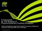 talk – document - PDC – Physics Dynamics Coupling