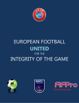European football united for the integrity of the game