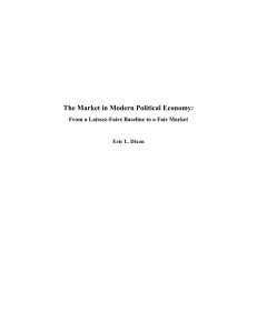 The Market in Modern Political Economy: From a Laissez