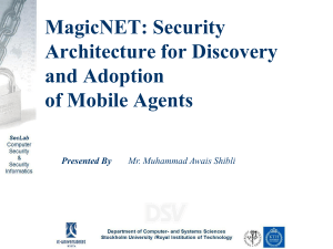 Building Secure System Using Mobile Agents - KTH