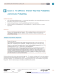 Lesson 8: The Difference Between Theoretical