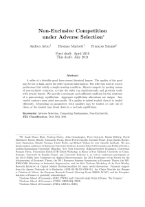 Non-Exclusive Competition under Adverse Selection