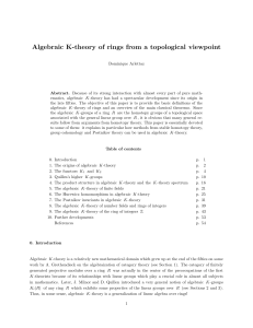 Algebraic K-theory of rings from a topological viewpoint