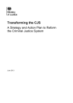 Transforming the CJS - A Strategy and Action Plan to