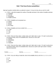 Name__________________________hour___ Math 7 Final Exam