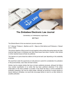 Amendments to the Zimbabwean Labour Act [Chapter 28:01]