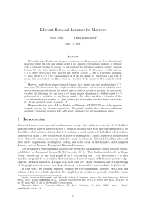 Removal Lemmas for Matrices