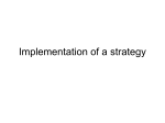 Chapter 7 Implementing Strategies: Management