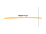 Chapter 17: Recovery System