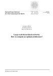 Large-scale hierarchical networks: How to compute an optimal