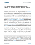 CFTC Brings First Bitcoin Enforcement Action, Further Clarifying U.S.