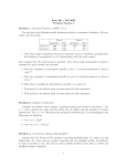 Econ 301 / Fall 2005 Problem Session 5 Problem 1. Revealed