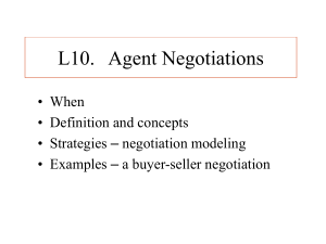 Negotiation joint plans/schedules for agents Worth