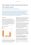 The impact of low-cost economies on UK import