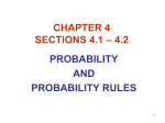 probability models: finitely many outcomes