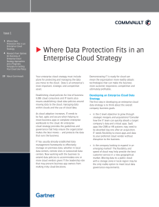 Where Data Protection Fits in an Enterprise Cloud Strategy