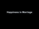 Happiness in Marriage