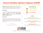 Choose Healthy Options Program (CHOP)