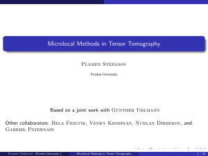 Microlocal Methods in Tensor Tomography