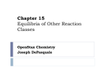 Chapter 14 equilibria in acid-base solutions