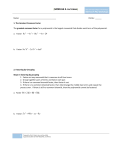 MAT 1175: Common Mistakes Worksheet