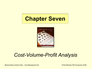 Cost Management and Strategy: An Overview