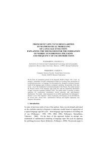 4. Empirical verification of predictions for synchronous polysemy