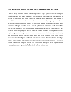 Joint Non-Gaussian Denoising and Superresolving of Raw High