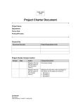 Project Charter Document