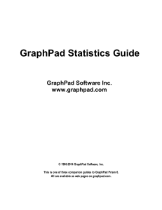 GraphPad Statistics Guide