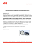Important Notice About The HD Electric Company AD Ammeter