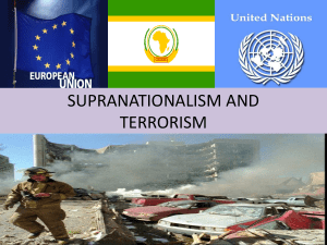Supranationalism and Terrorism