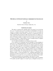 The ideal center of partially ordered vector spaces