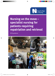Nursing on the move – specialist nursing for patients requiring
