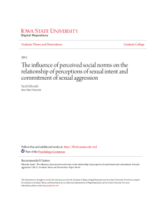 The influence of perceived social norms on the relationship of
