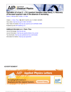 quantum transition-state theory. II. Recovery of the exact quantum