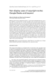 Non-display uses of copyright works: Google Books and