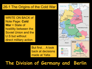 26.1 Origins of the Cold War