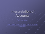 Interpretation of Accounts Ratio Analysis
