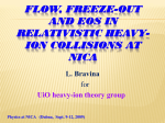 L. Bravina, Anisotropic flow, correlations and freeze