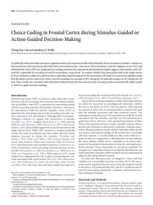 Choice Coding in Frontal Cortex during Stimulus