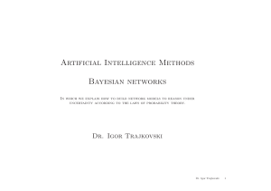 Artificial Intelligence Methods Bayesian networks