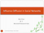 Information diffusion in social networks