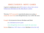 simultaneous - move games