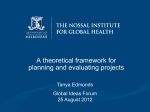 A theoretical framework for planning and evaluating